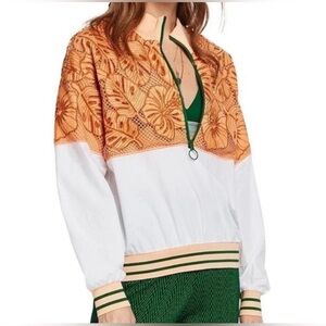 Scotch & Soda Embroidered Lace Track Jacket